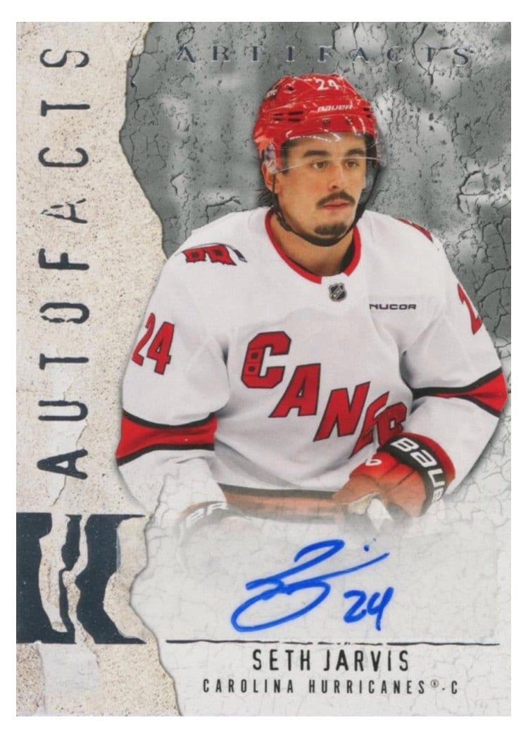 2025-26 Upper Deck Artifacts Autofacts Seth Jarvis #AF-SJ card