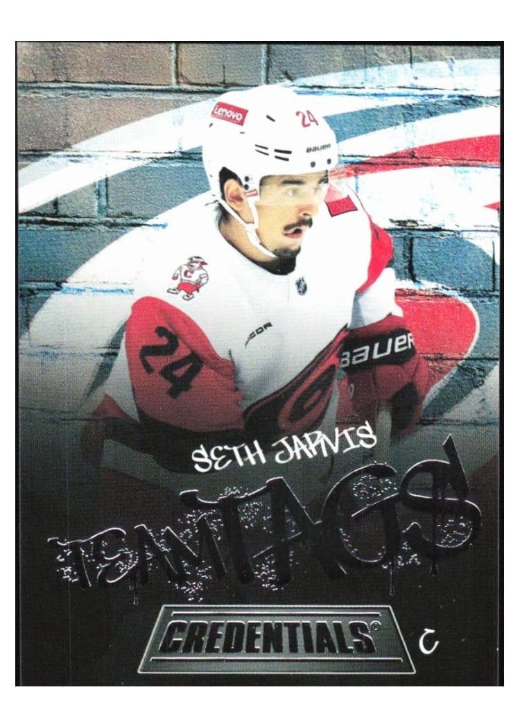2025-26 Upper Deck Credentials Team Tags Seth Jarvis #TT-1 card
