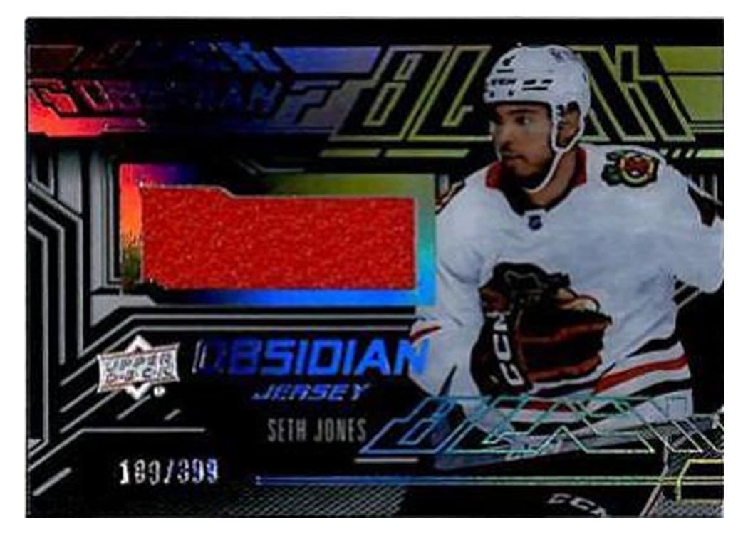 2022-23 SPx UD Black Obsidian Jerseys Seth Jones #OJ-SJ card