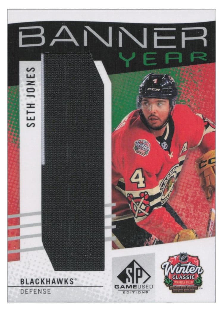 2025-26 SP Game Used 2025 Winter Classic Banner Year Relics Seth Jones #BYWC-SJ card