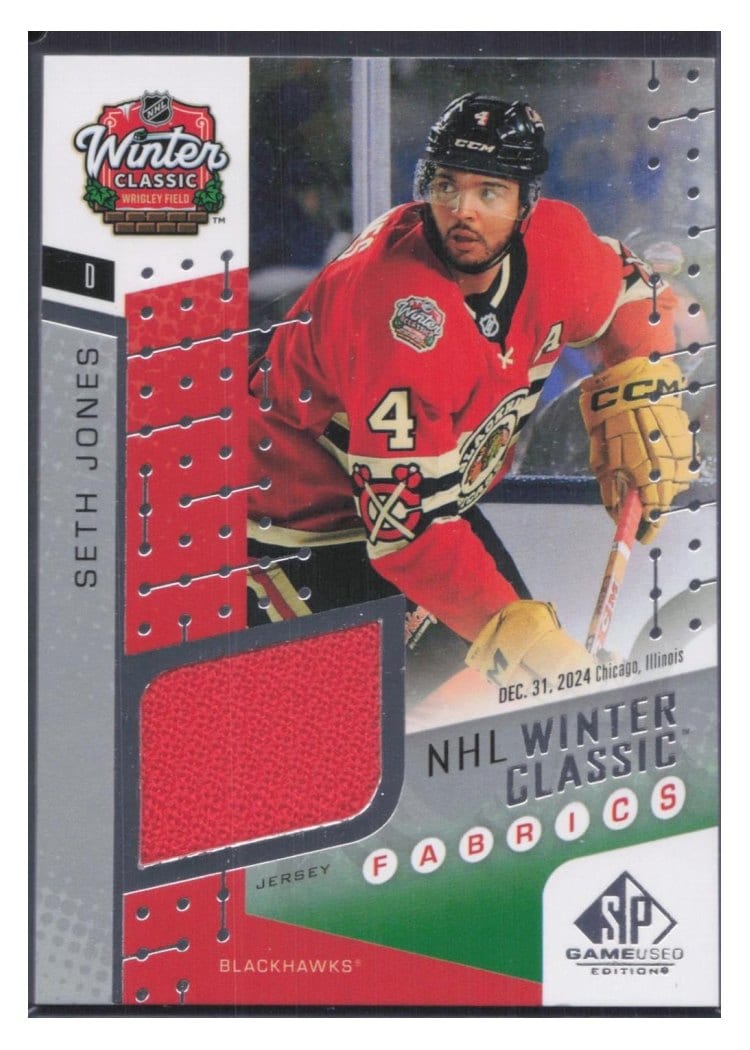 2025-26 SP Game Used 2025 Winter Classic Fabrics Seth Jones #WCF-9 card