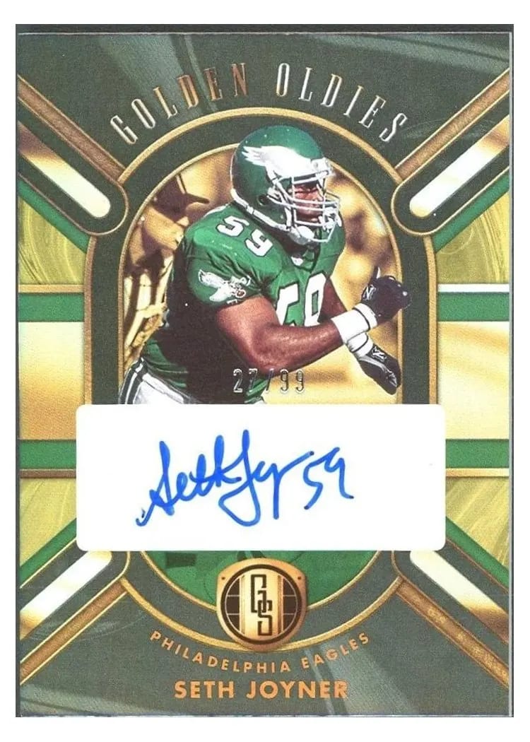 2024 Panini Gold Standard Golden Oldies Autograph Seth Joyner #GO-SJR card