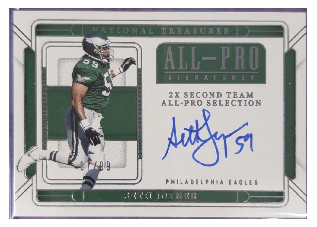 2024 Panini National Treasures All-Pro Signatures Seth Joyner #14 card