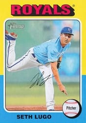 2024 Topps Heritage Base Set Seth Lugo #395 card