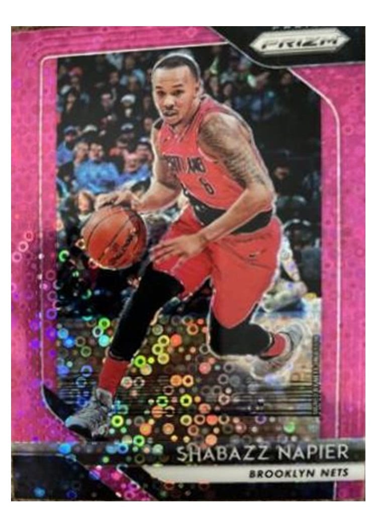 2018-19 Panini Prizm Base Set Shabazz Napier Fast Break Prizm Pink #268 card