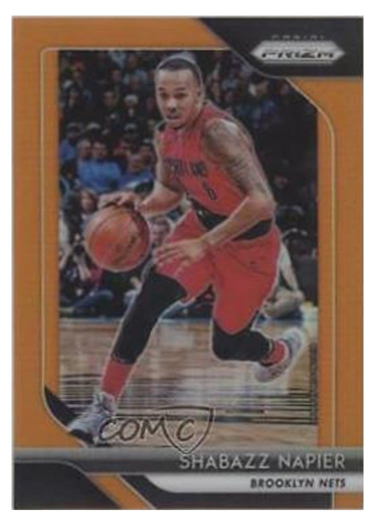 2018-19 Panini Prizm Base Set Shabazz Napier Orange Prizm #268 card