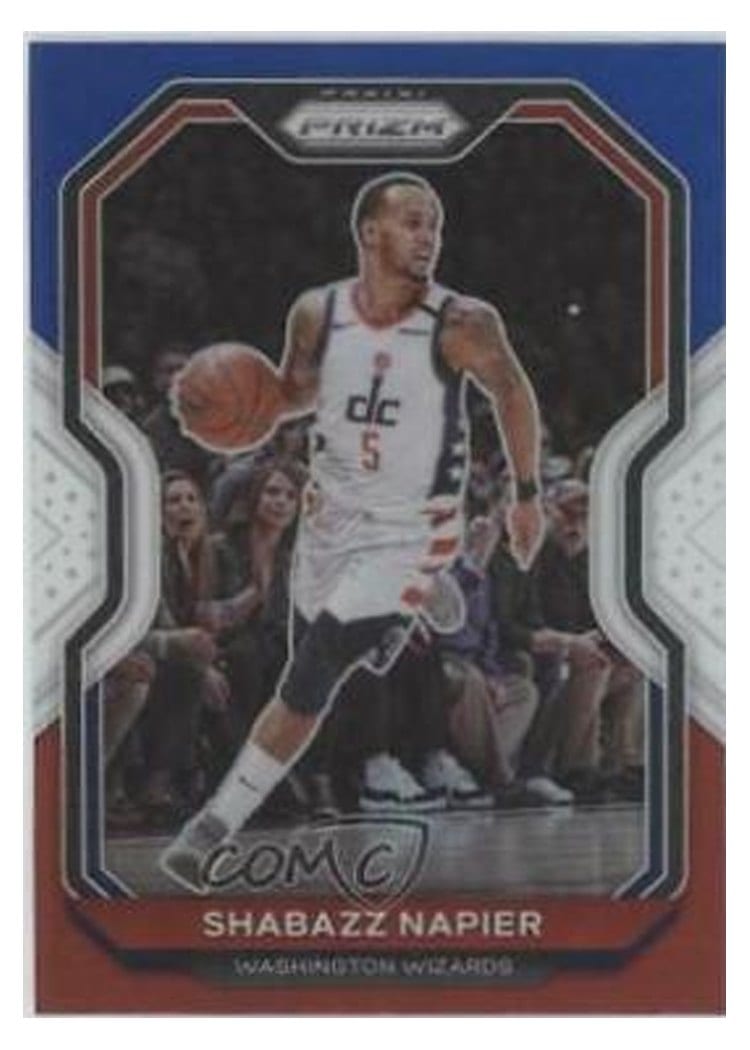 2020-21 Panini Prizm Base Set Shabazz Napier Red, White, Blue Prizm #193 card