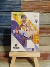 2022-23 Hoops Winter Rise N Shine Memorabilia Shaedon Sharpe #RS-SS card