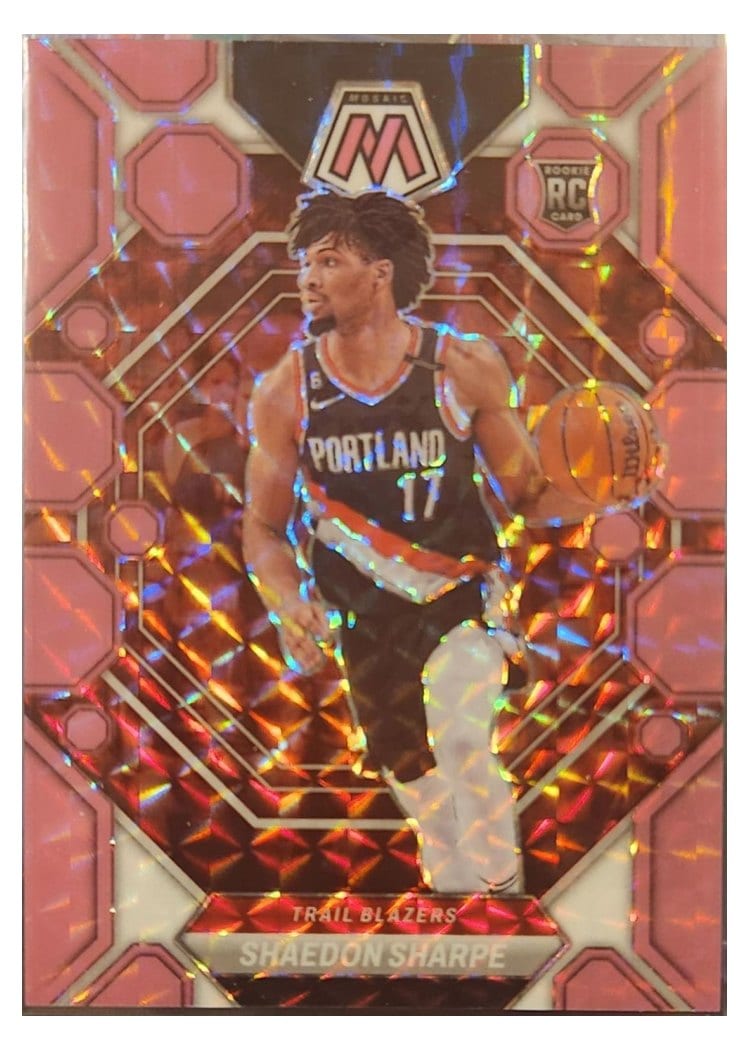 2022-23 Panini Mosaic Base Set Shaedon Sharpe #213 card
