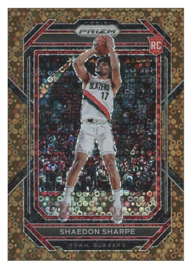 2022-23 Panini Prizm Base Set Shaedon Sharpe #250 card