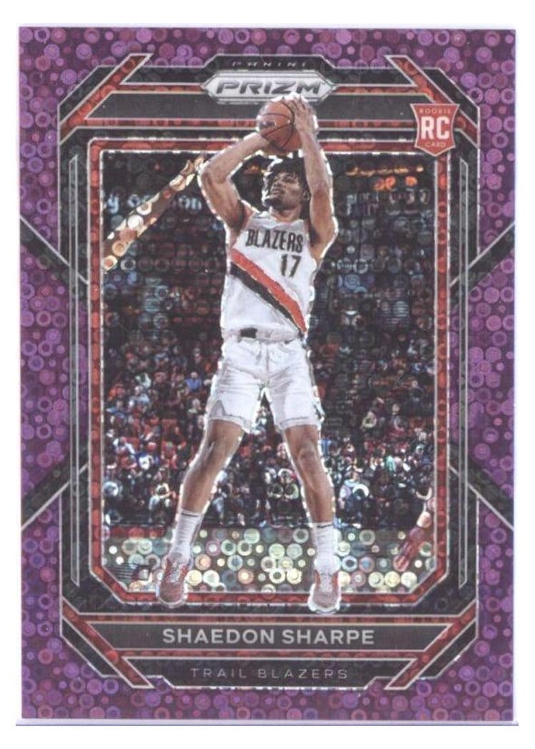 2022-23 Panini Prizm Base Set Shaedon Sharpe #250 card