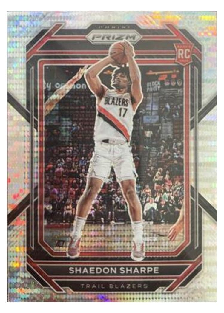 2022-23 Panini Prizm Base Set Shaedon Sharpe #250 card