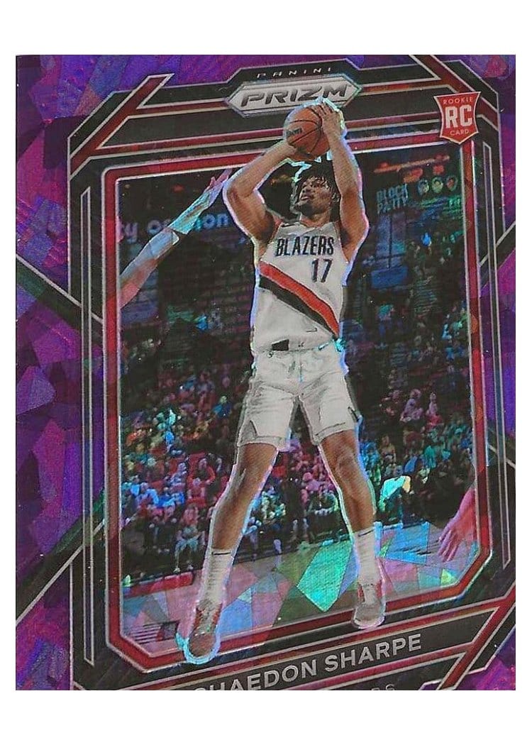 2022-23 Panini Prizm Base Set Shaedon Sharpe #250 card