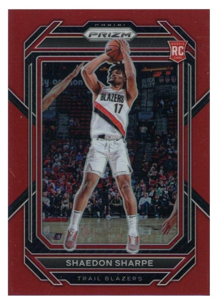 2022-23 Panini Prizm Base Set Shaedon Sharpe #250 card