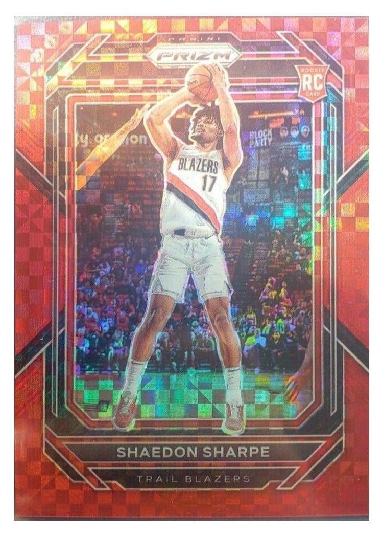 2022-23 Panini Prizm Base Set Shaedon Sharpe #250 card