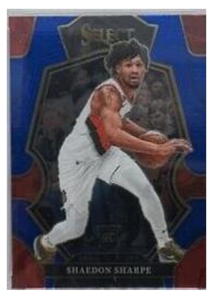 2022-23 Panini Select Base Set Shaedon Sharpe Blue Retail #189 card