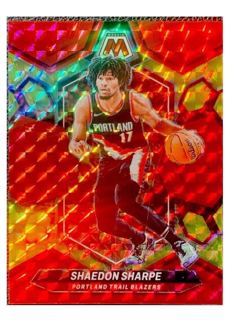 2023-24 Panini Mosaic Base Set Shaedon Sharpe #177 card
