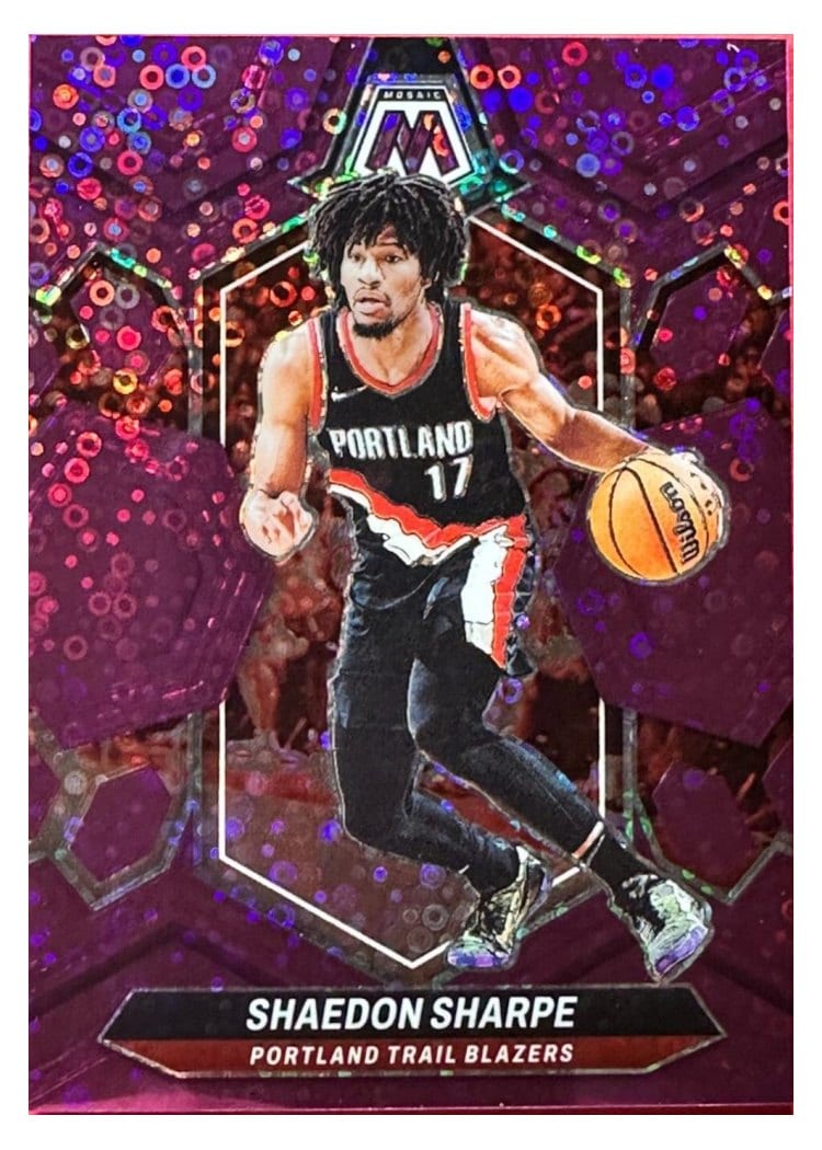 2023-24 Panini Mosaic Base Set Shaedon Sharpe #177 card