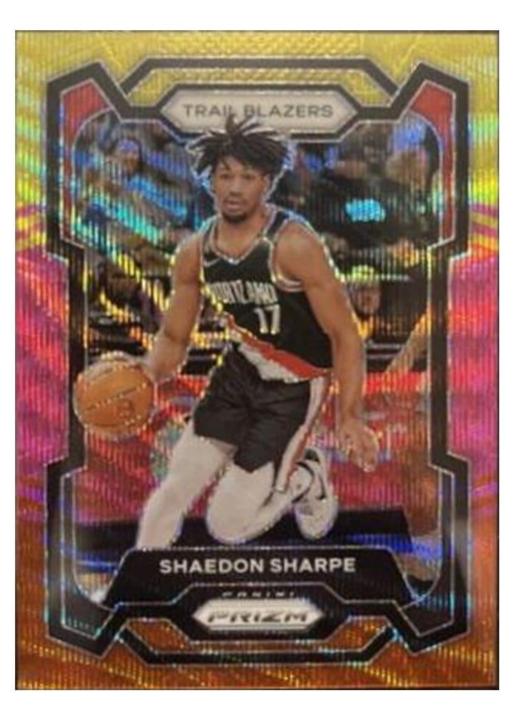 2023-24 Panini Prizm Base Set Shaedon Sharpe #104 card