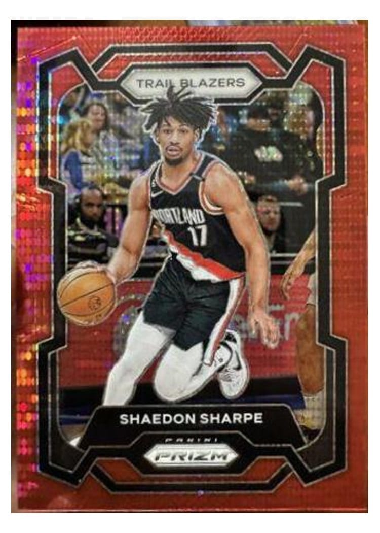 2023-24 Panini Prizm Base Set Shaedon Sharpe #104 card