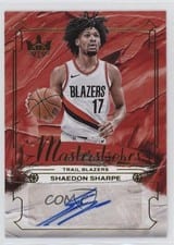 2024-25 Panini Court Kings Masterstrokes Autographs Shaedon Sharpe #MS-SHP