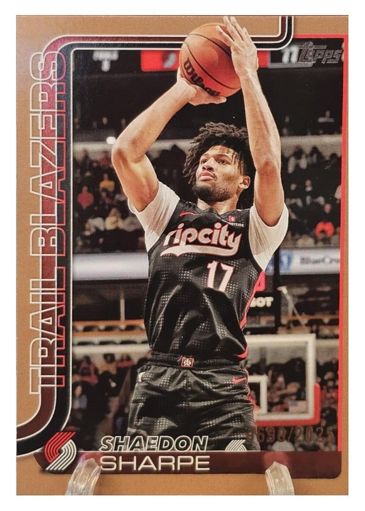 2025-26 Topps Base Set Shaedon Sharpe Gold #127 card