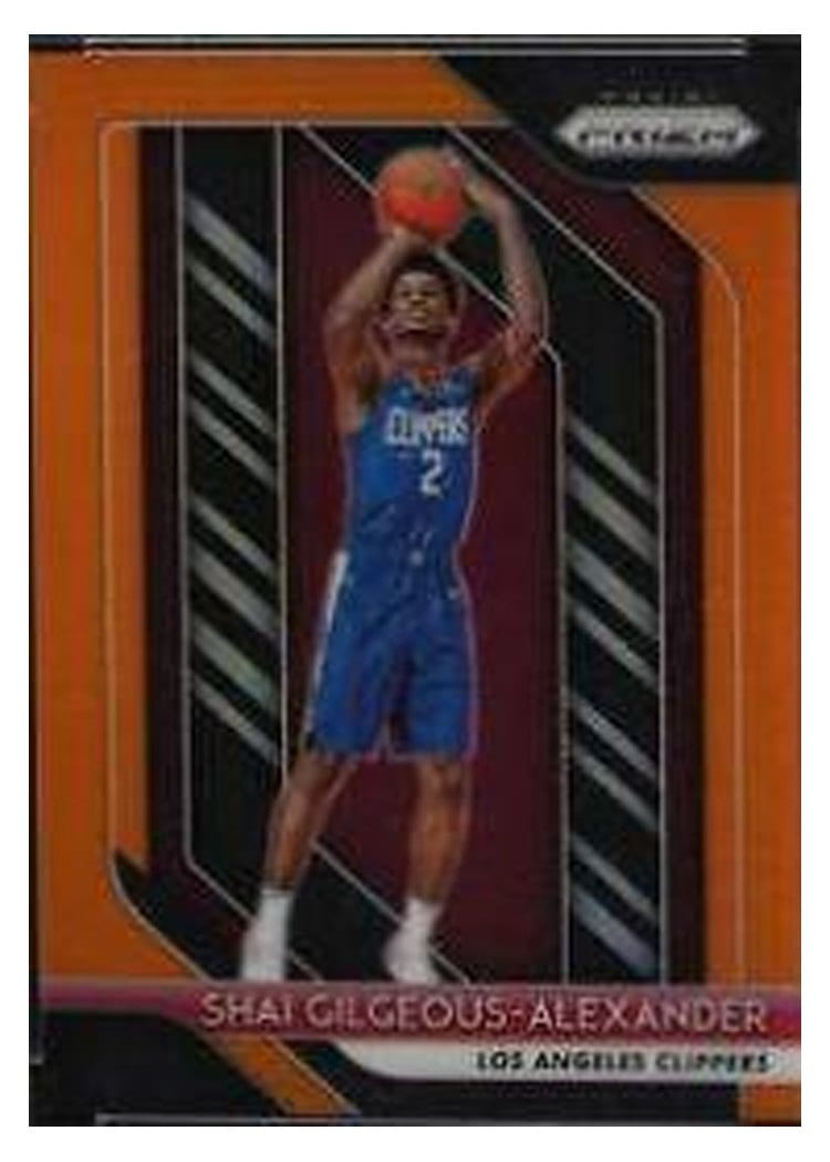 2018 Panini Prizm Shai Gilgeous-Alexander #184 card