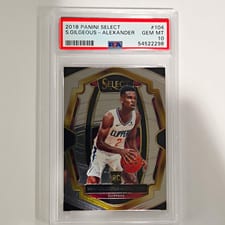 2018 Panini Select Shai Gilgeous-Alexander #104 card