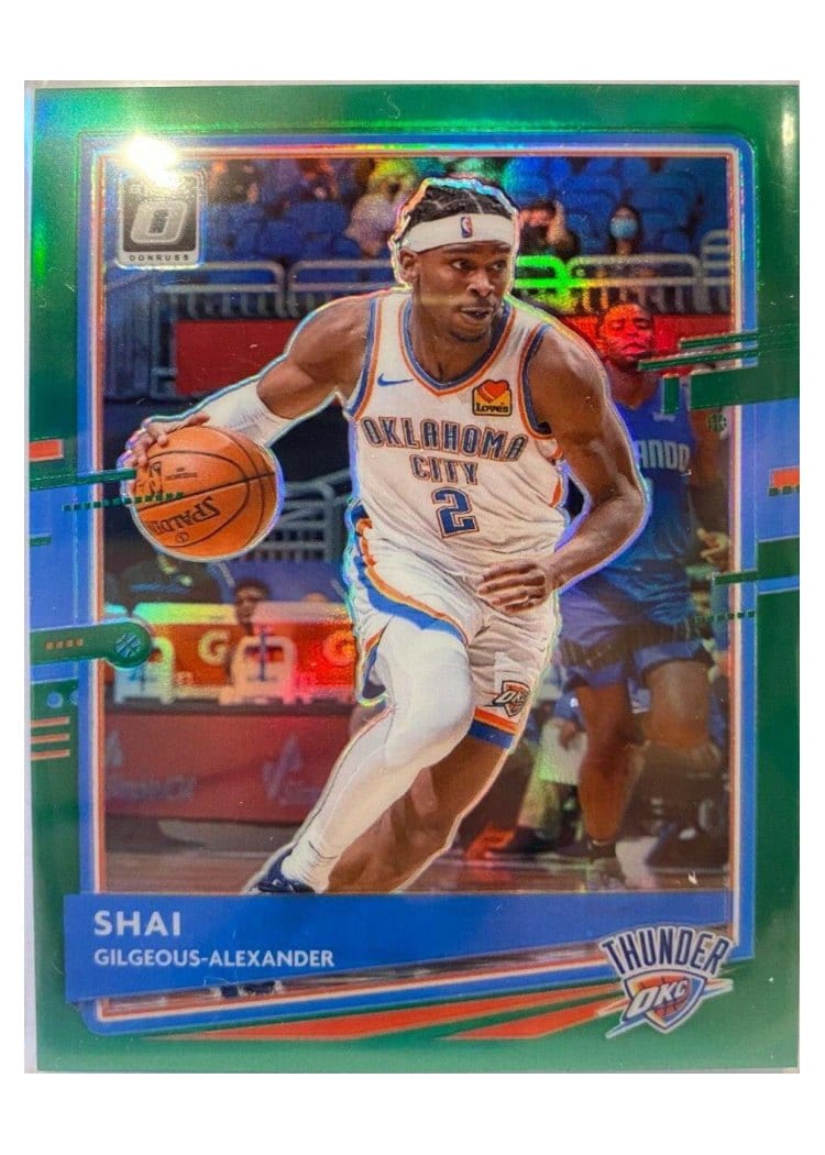 2020-21 Donruss Optic Base Set Shai Gilgeous-Alexander Green #143 card