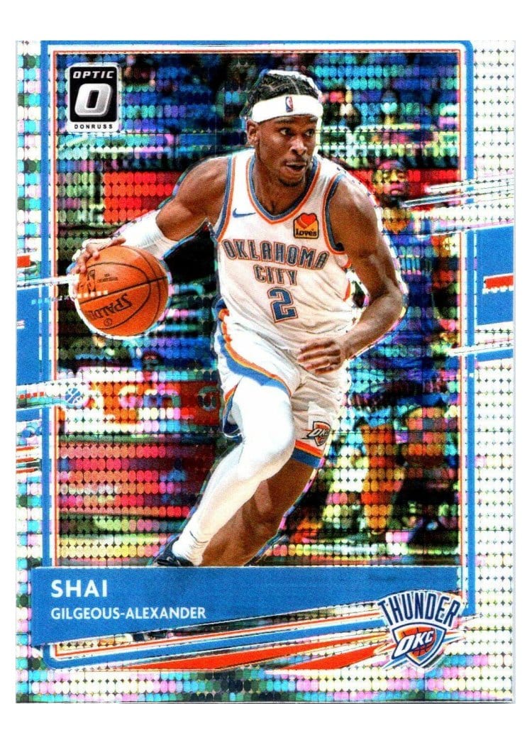 2020-21 Donruss Optic Base Set Shai Gilgeous-Alexander Fanatics #143 card