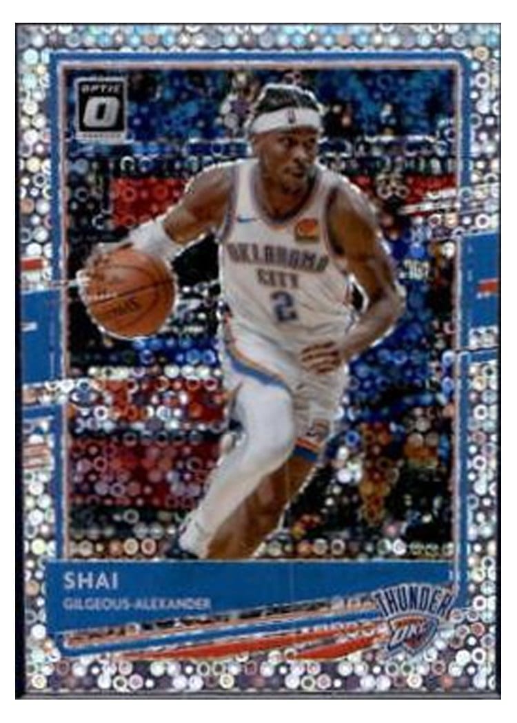2020-21 Donruss Optic Base Set Shai Gilgeous-Alexander Fast Break Holo #143 card