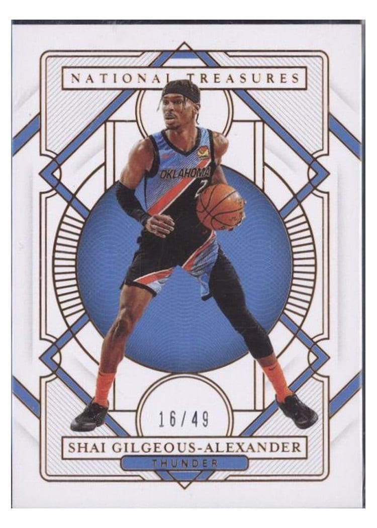 2020-21 Panini National Treasures Base Set Shai Gilgeous-Alexander #57 card