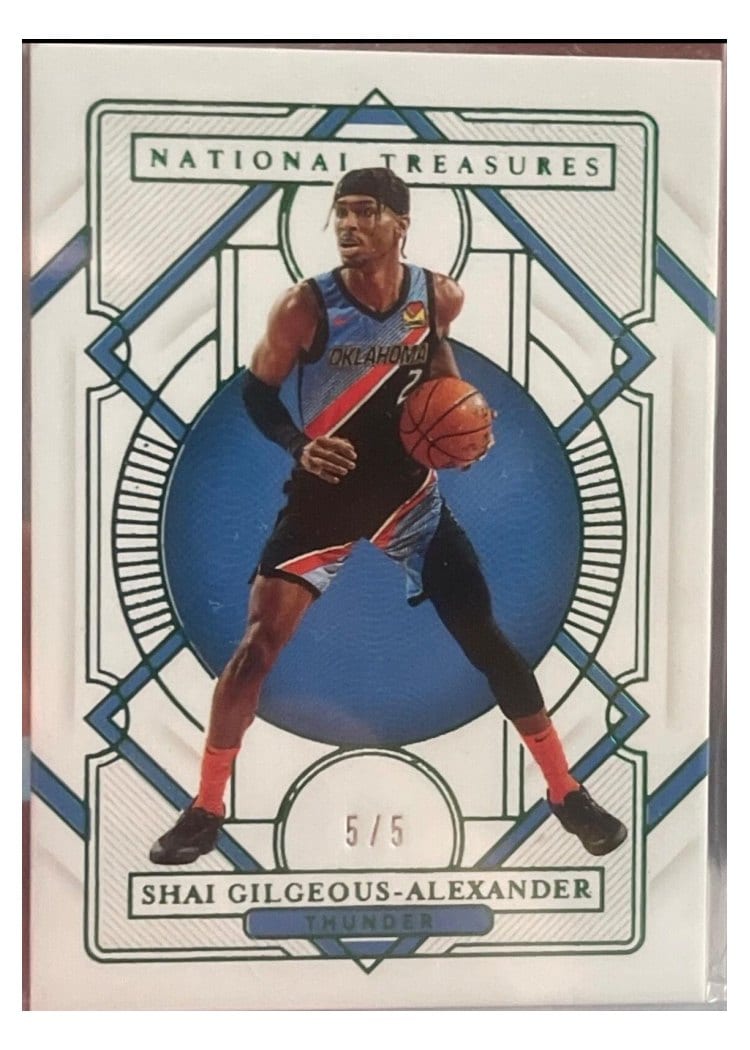 2020-21 Panini National Treasures Base Set Shai Gilgeous-Alexander #57 card
