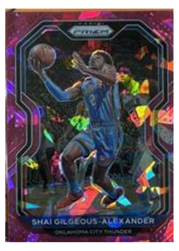 2020-21 Panini Prizm Base Set Shai Gilgeous-Alexander Red Ice Prizm #118 card