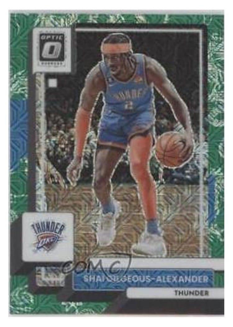 2022-23 Donruss Optic Base Set Shai Gilgeous-Alexander Choice Dragon #44 card