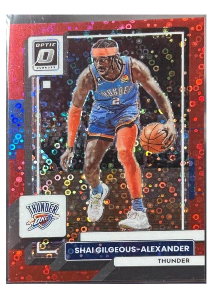 2022-23 Donruss Optic Base Set Shai Gilgeous-Alexander Fast Break Red #44 card