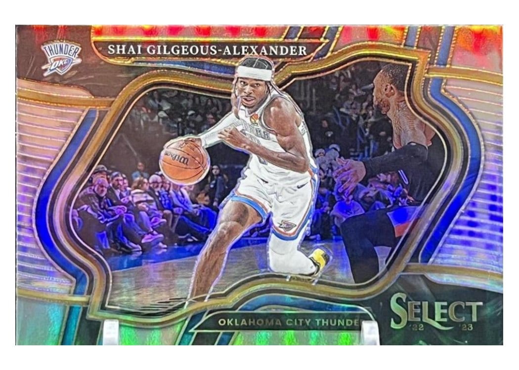 2022-23 Panini Select Base Set Shai Gilgeous-Alexander Silver Prizm #256 card