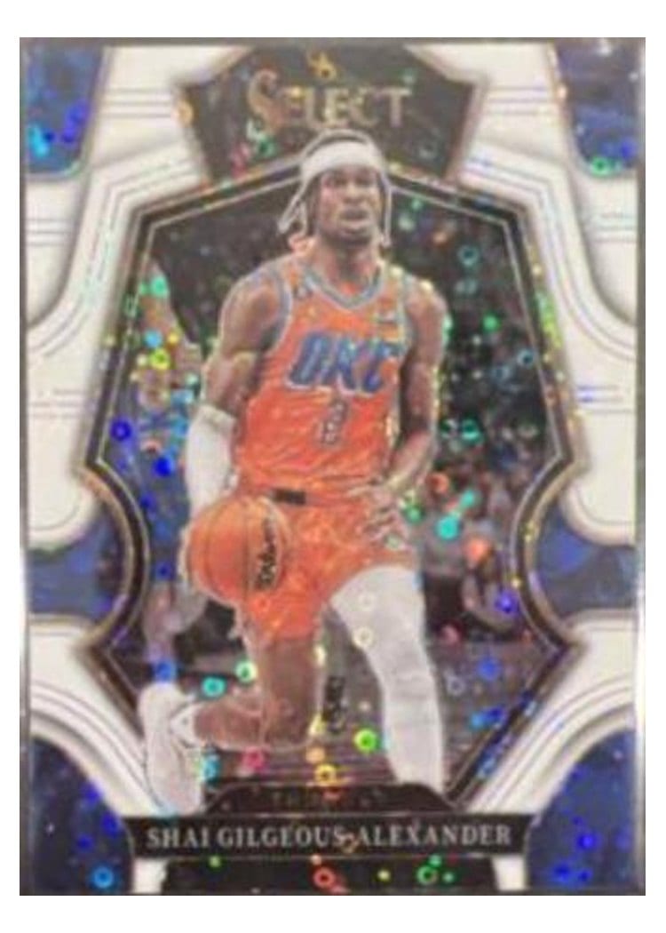 2022-23 Panini Select Base Set Shai Gilgeous-Alexander White Disco Prizm #256 card