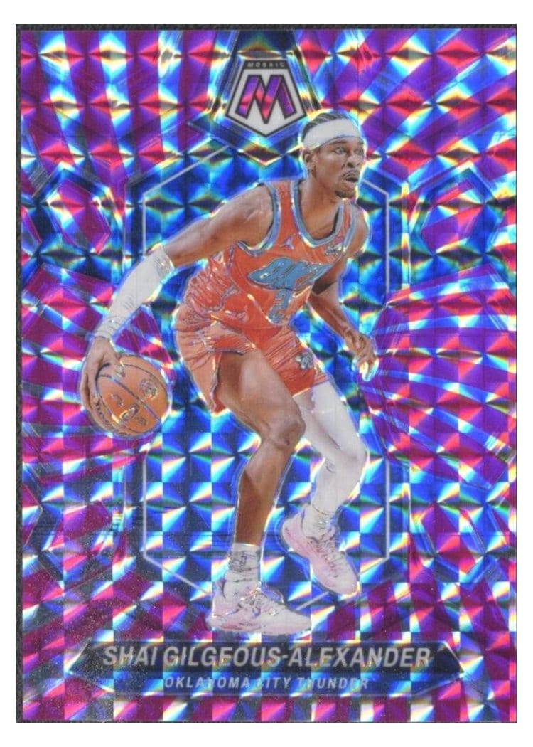2023-24 Panini Mosaic Base Set Shai Gilgeous-Alexander #85 card