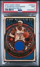 2024-25 Panini Court Kings Art Nouveau Relics Shai Gilgeous-Alexander #AN-SGA card