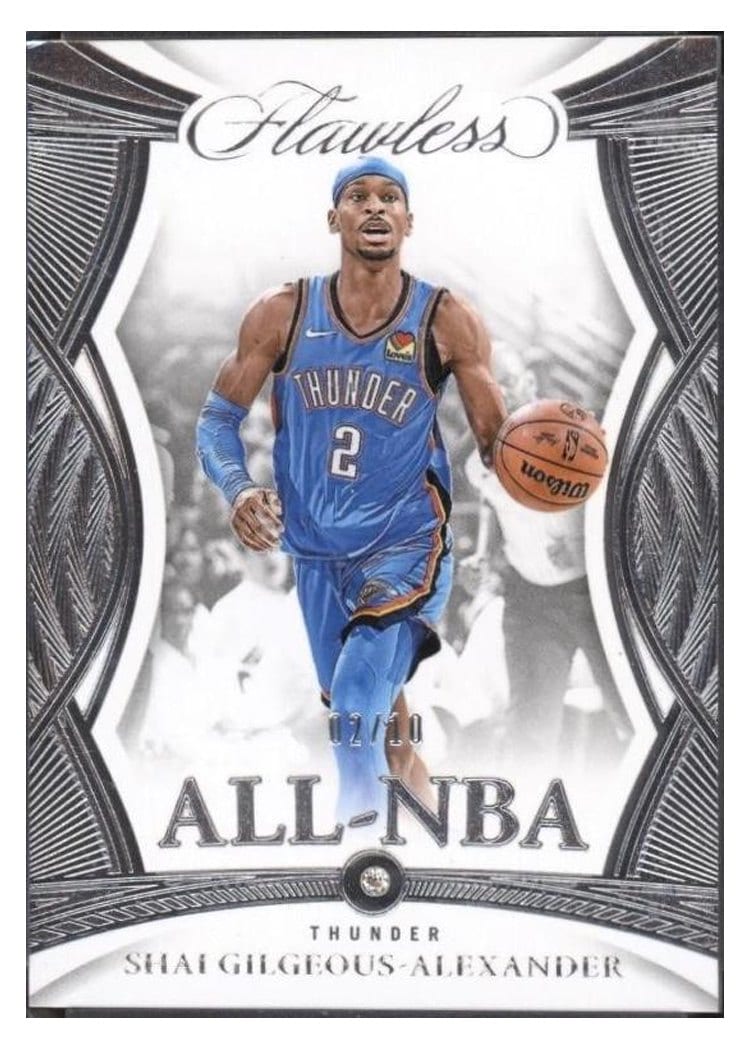 2024-25 Panini Flawless Base Gems Shai Gilgeous-Alexander #183 card