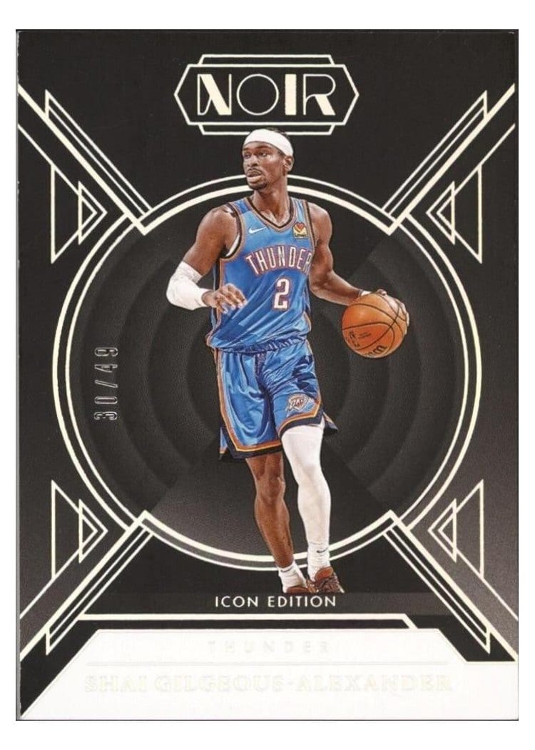 2024-25 Panini Noir Base Set Shai Gilgeous-Alexander #74 card