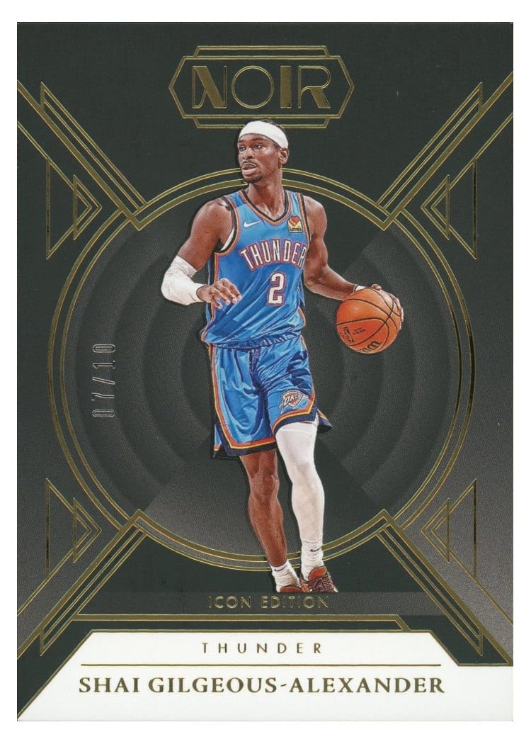 2024-25 Panini Noir Base Set Shai Gilgeous-Alexander Gold #74 card
