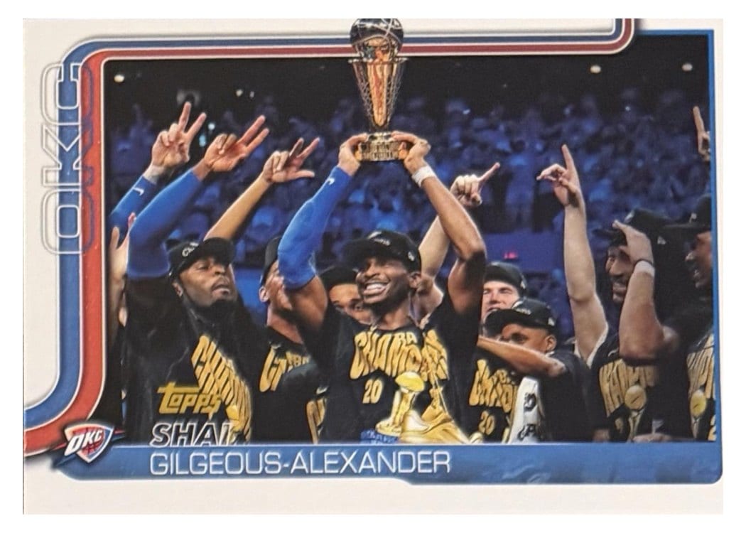 2025-26 Topps Base Set Shai Gilgeous-Alexander #115 card