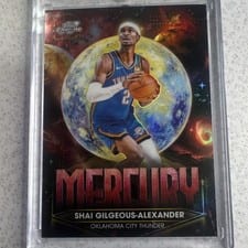 2025-26 Topps Cosmic Chrome Planetary Pursuit Mercury Shai Gilgeous-Alexander #PPM-1 card
