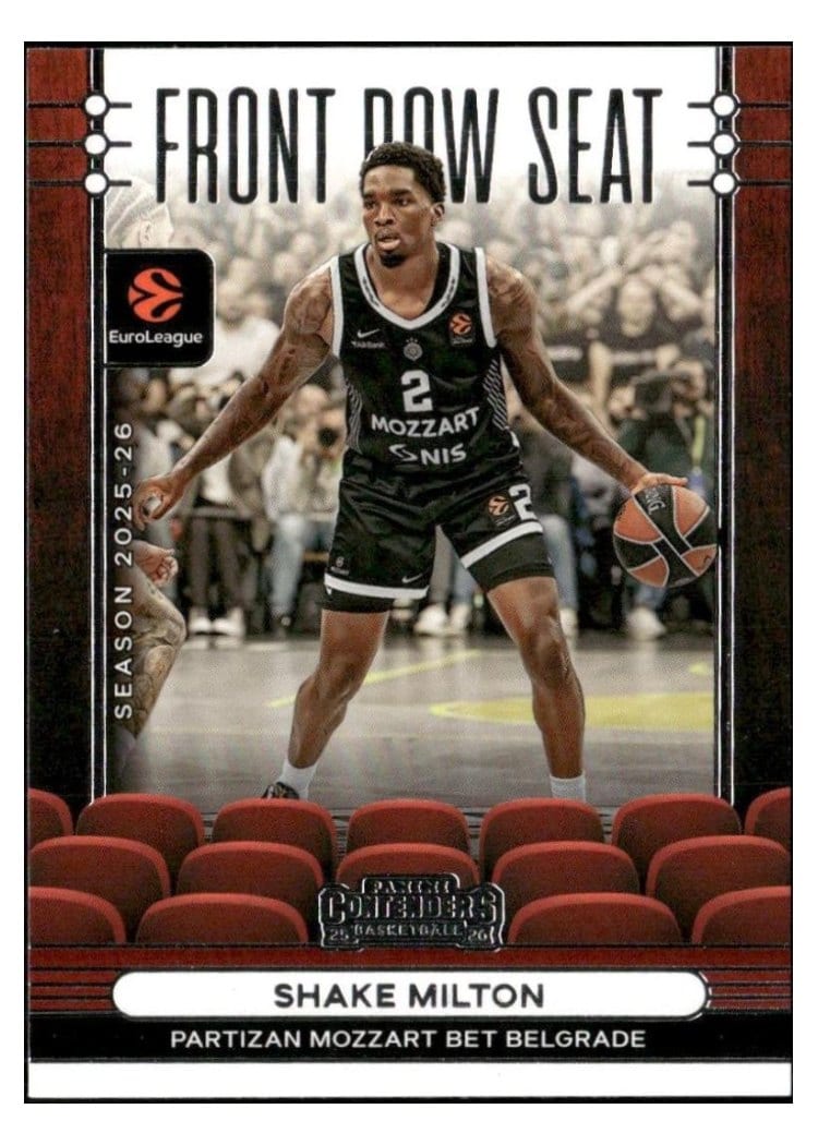 2025-26 Panini Contenders EuroLeague Front Row Seat Shake Milton #13