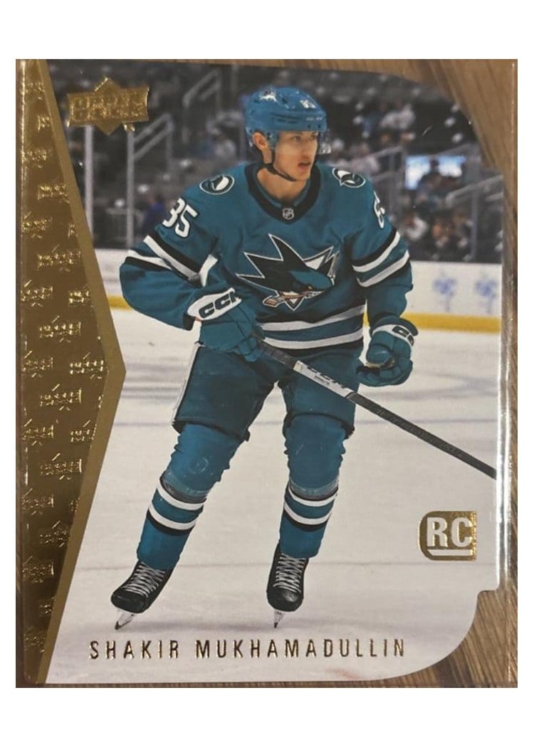 2024-25 Upper Deck Base Set Shakir Mukhamadullin Outburst Gold #211 card