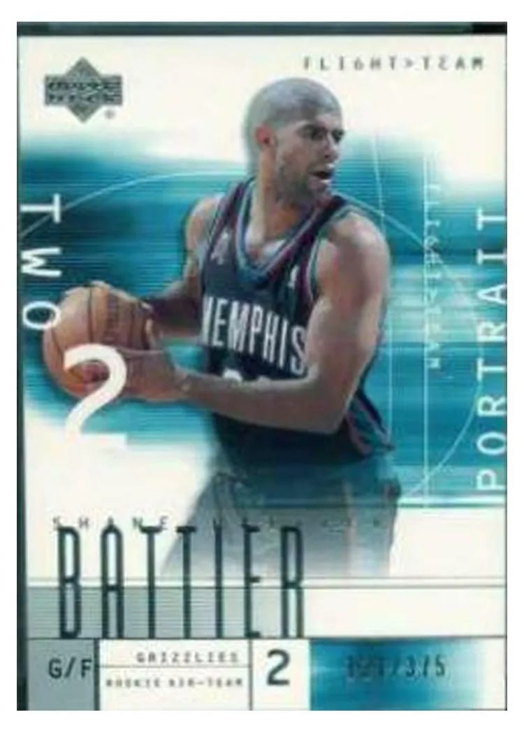 2001 Upper Deck Flight Team Shane Battier #129 card