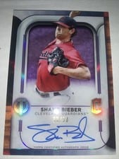 2022 Topps Tribute Autographs Shane Bieber #TA-SB card