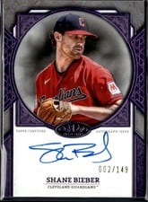 2024 Topps Tier One Next Level Autographs Shane Bieber #NLA-SB card